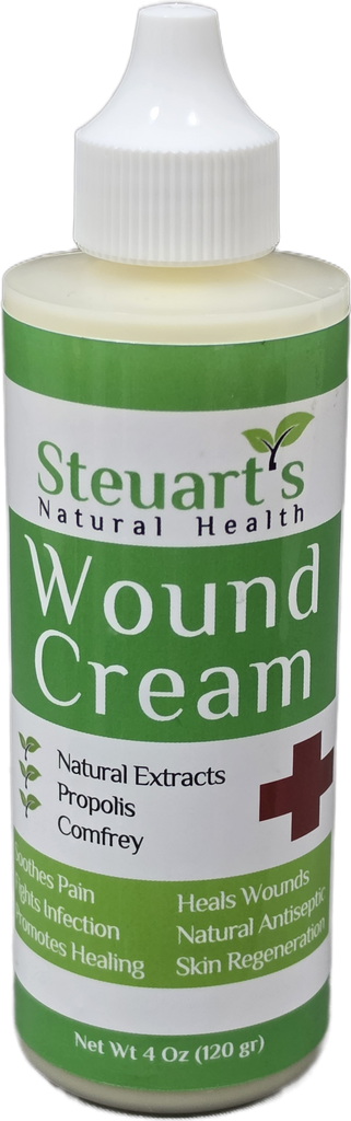 Steuart's Natural Wound Cream with Propolis 4 oz.