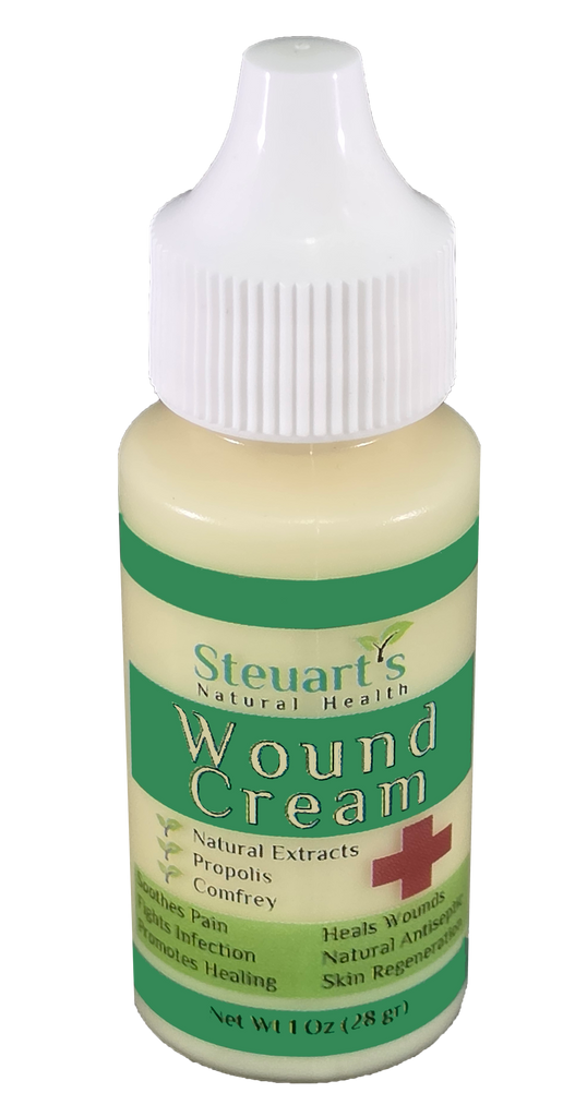 Steuart's Natural Wound Cream with Propolis 1 oz.